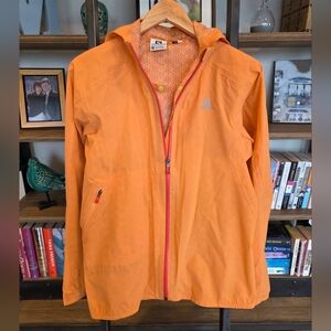 Salomon ClimaPro Women's Orange Hooded Jacket, Size M